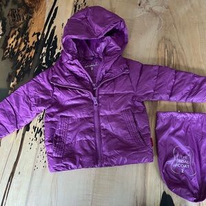One kid The Road Coat- Purple Hooded Jacket for Kids